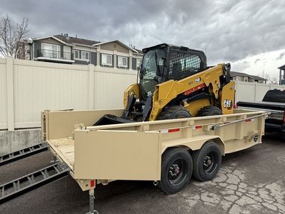 Bobcat and Dump Trailer Combo For Rent. Wheel Skid Steer - HD Dump