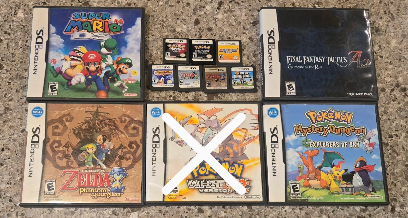 Nintendo Ds game bundle including PokeMon Black! Trades considered!~