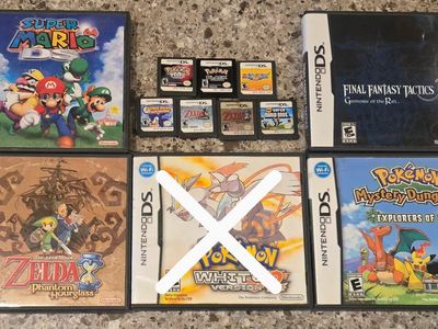 Nintendo Ds game bundle including PokeMon Black! Trades considered!~