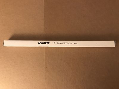 Satco S1904 F8T5/CW 2-Pin G5 T5 4000K Cool White 8W Fluorescent 12" Inches Tube