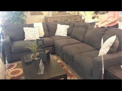 Dark gray sectional sofa