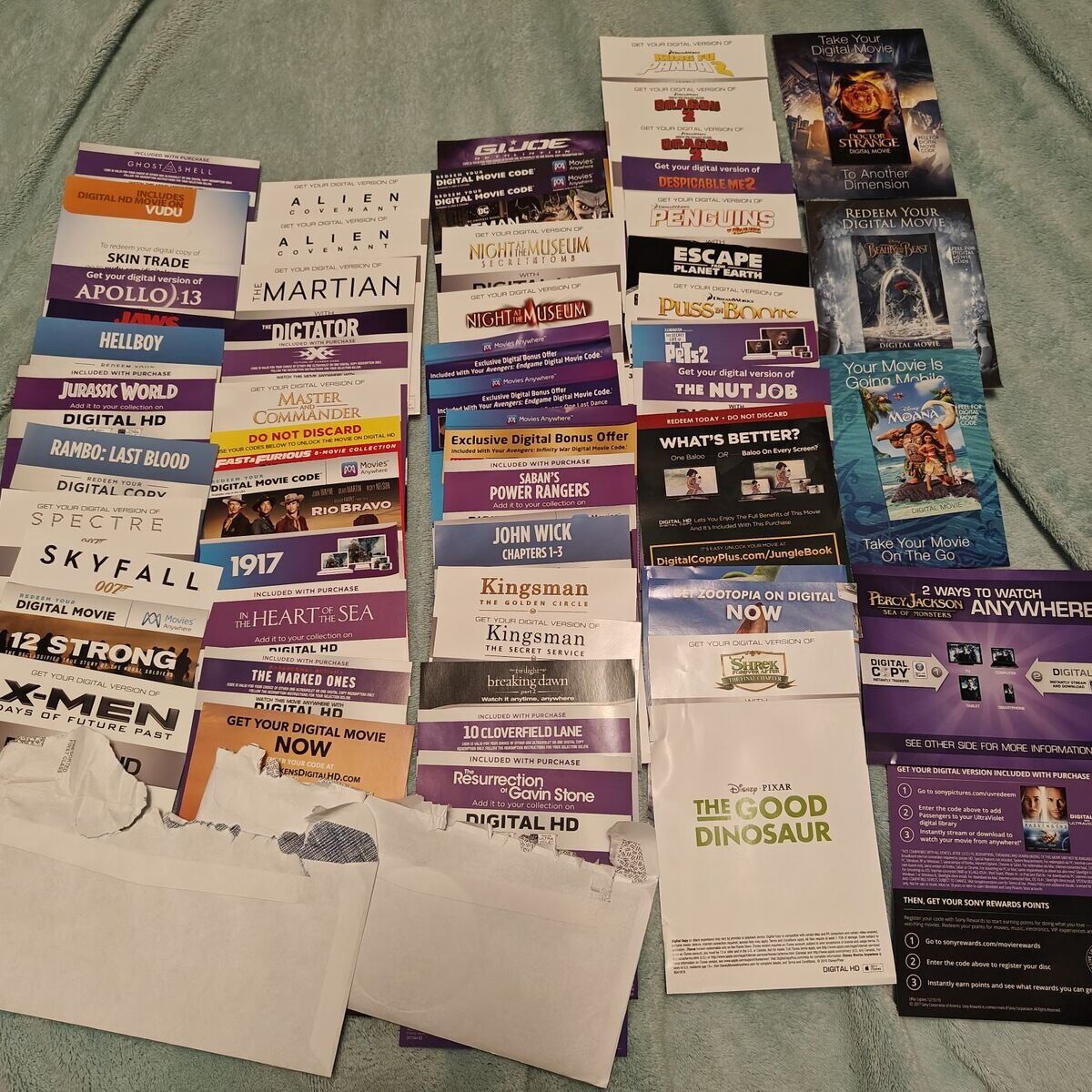 Movie Digital Codes - Now Listed