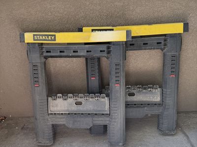 2 Stanley Foldable Sawhorses