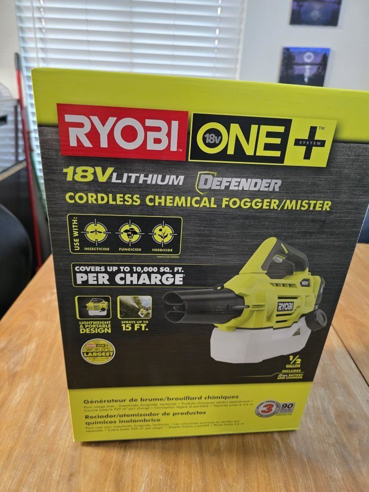 Ryobi ONE+ 18V Defender Cordless Chemical Fogger Mister Kit with 2Ah Battery