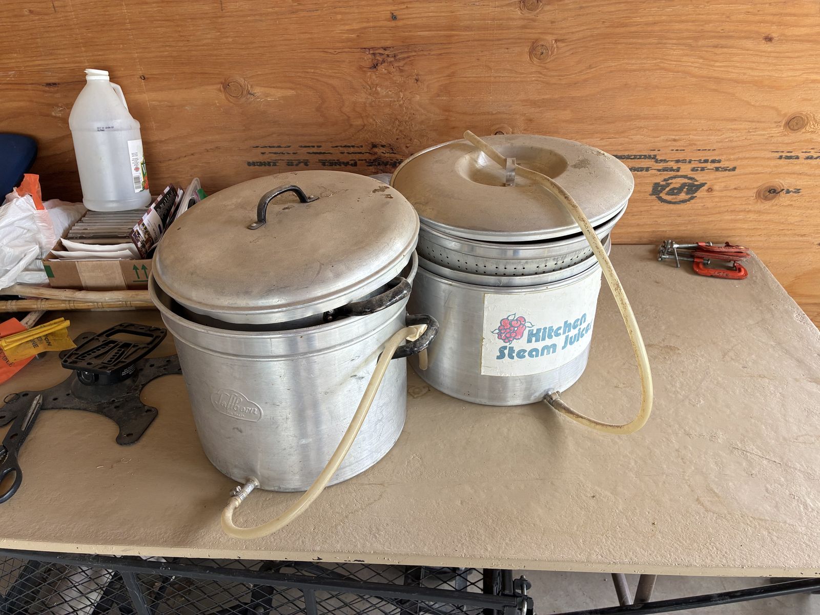 Vintage Aluminum Steam Juicers - Set of 2 Kitchen Steamers