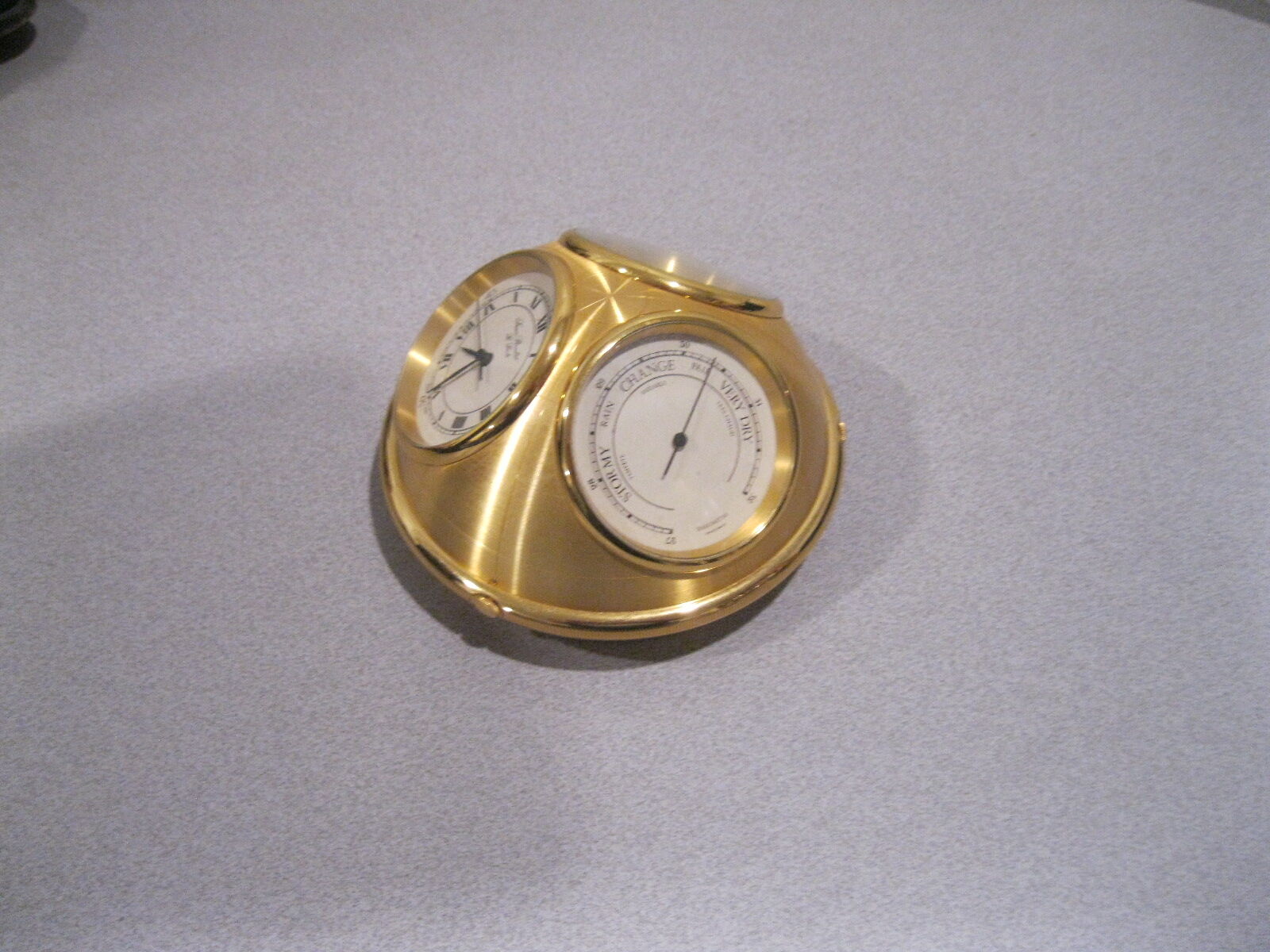 Jean Roulet Space Age Desk Clock, Thermometer, Barometer