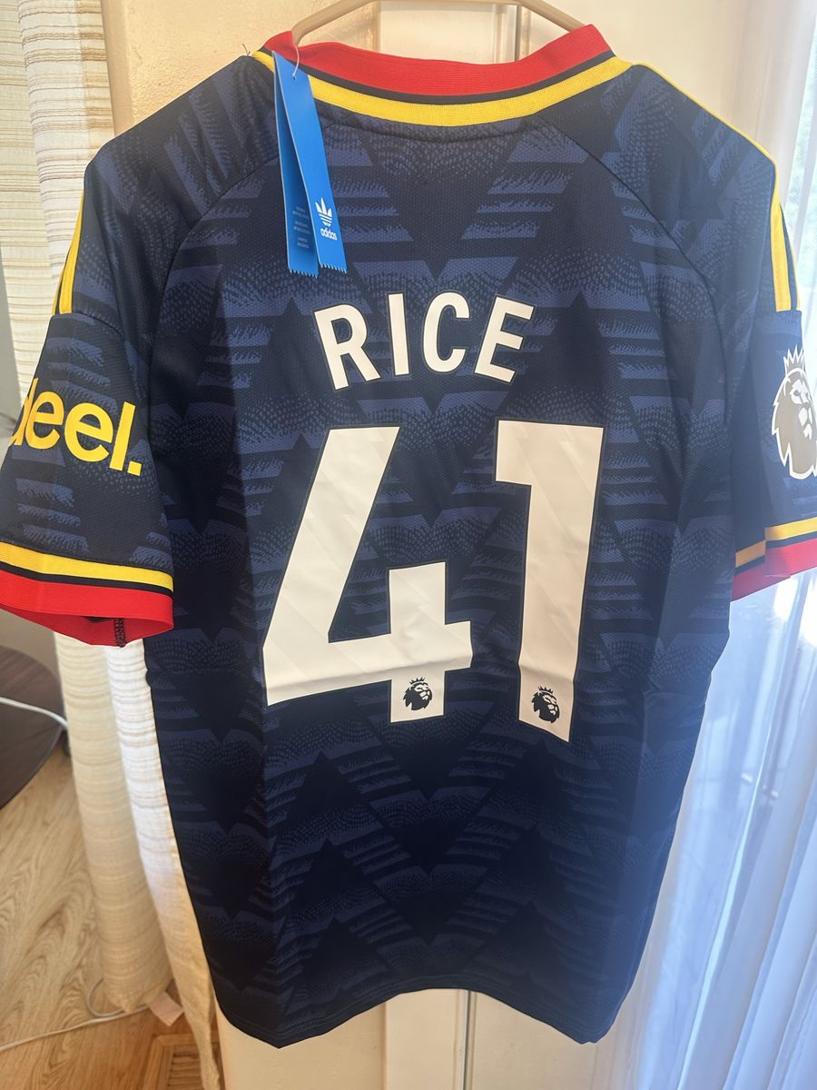 Adidas Arsenal FC Declan Rice #41 2026/27Away Jersey Men's Size Medium and Large  (New with Tags)