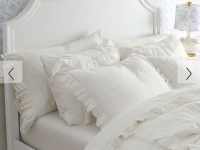 Pottery Barn Teen Auburn Classic Bed, White, Queen Size, Excellent Condition