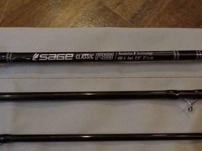 Sage R8 Core Classic 9' 4wt 4pc Fly Fishing Rod (490-4)