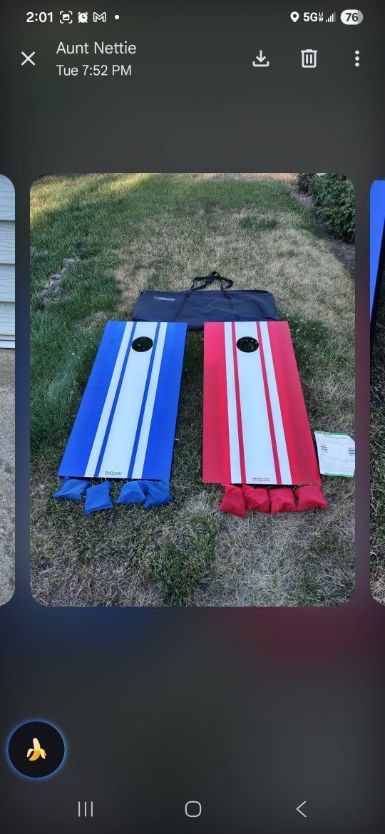 GoSports Classic Cornhole Set - Regulation Size Portable Bean Bag Toss Game with Carrying Case