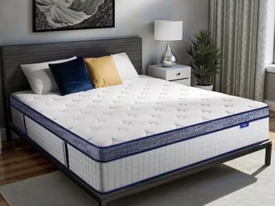 NEW-Full Size Hybrid Memory Foam 12 in. Individual Pocket Spring Support and Breathable Mattress