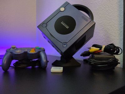 Nintendo GameCube Console (Indigo) with Controller & Memory Card
