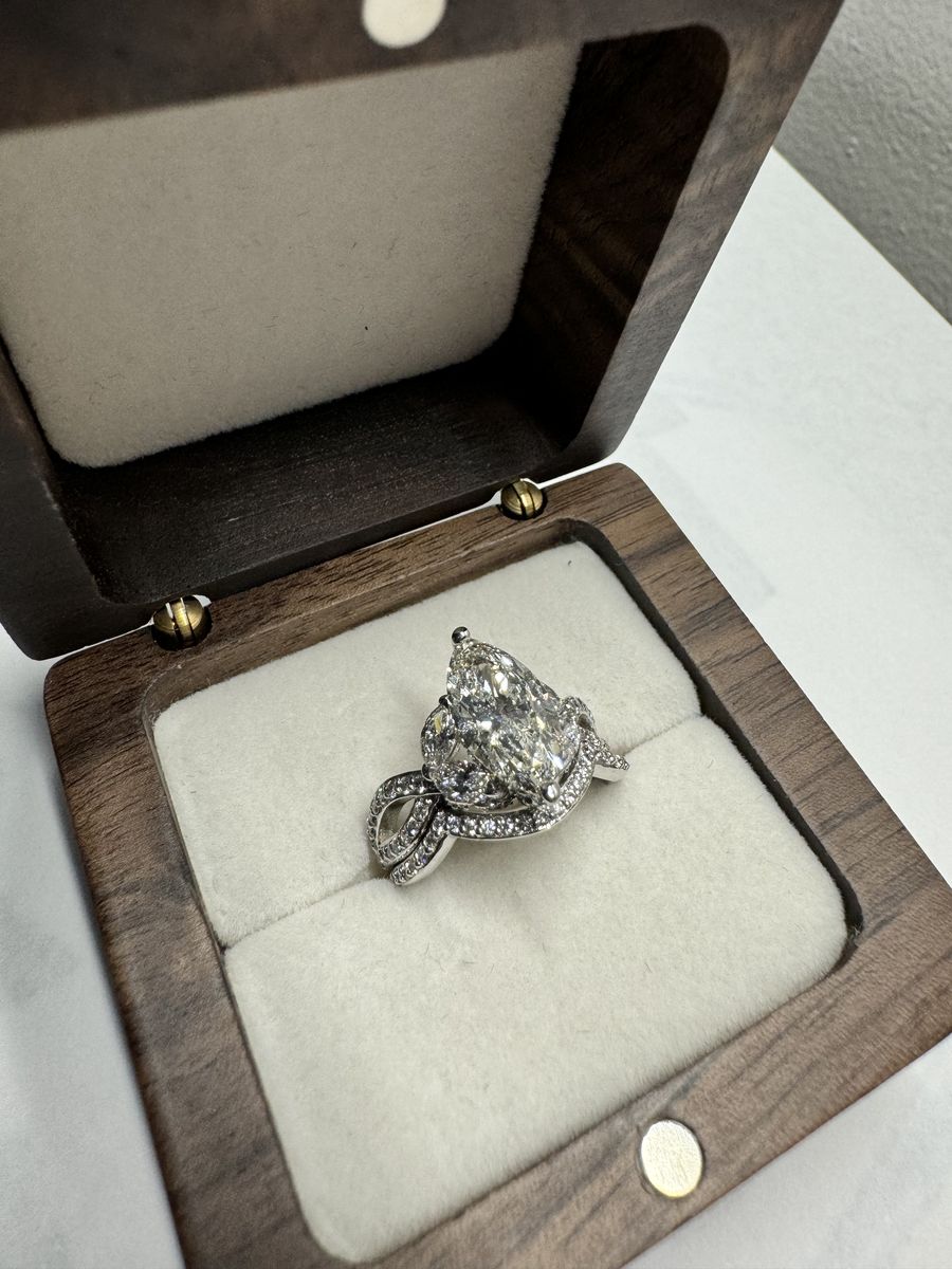 3.25 CT TDW Lab-Grown Diamond Wedding Set (14K White Gold) – Appraised at $9,288