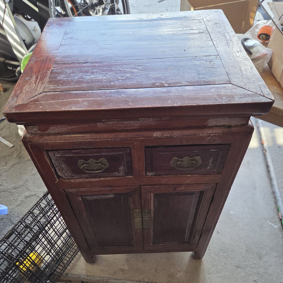 vintage chinese side cabinet