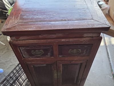 vintage chinese side cabinet