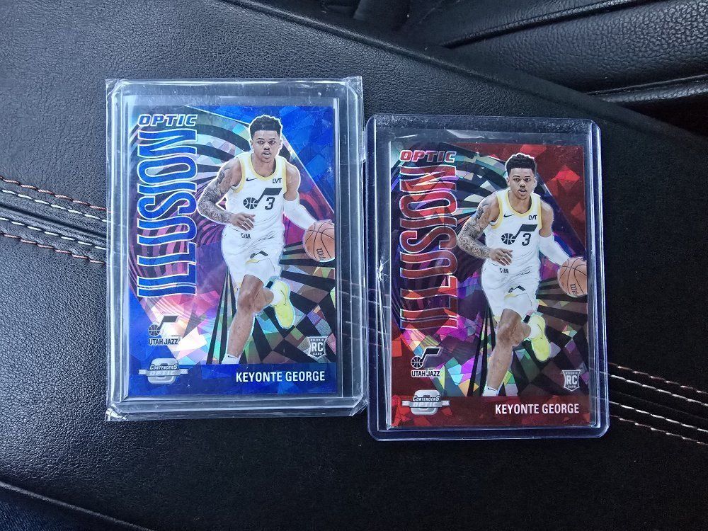 Keyonte George Rookie Color Match Duo – Blue & Red Optic Illusions