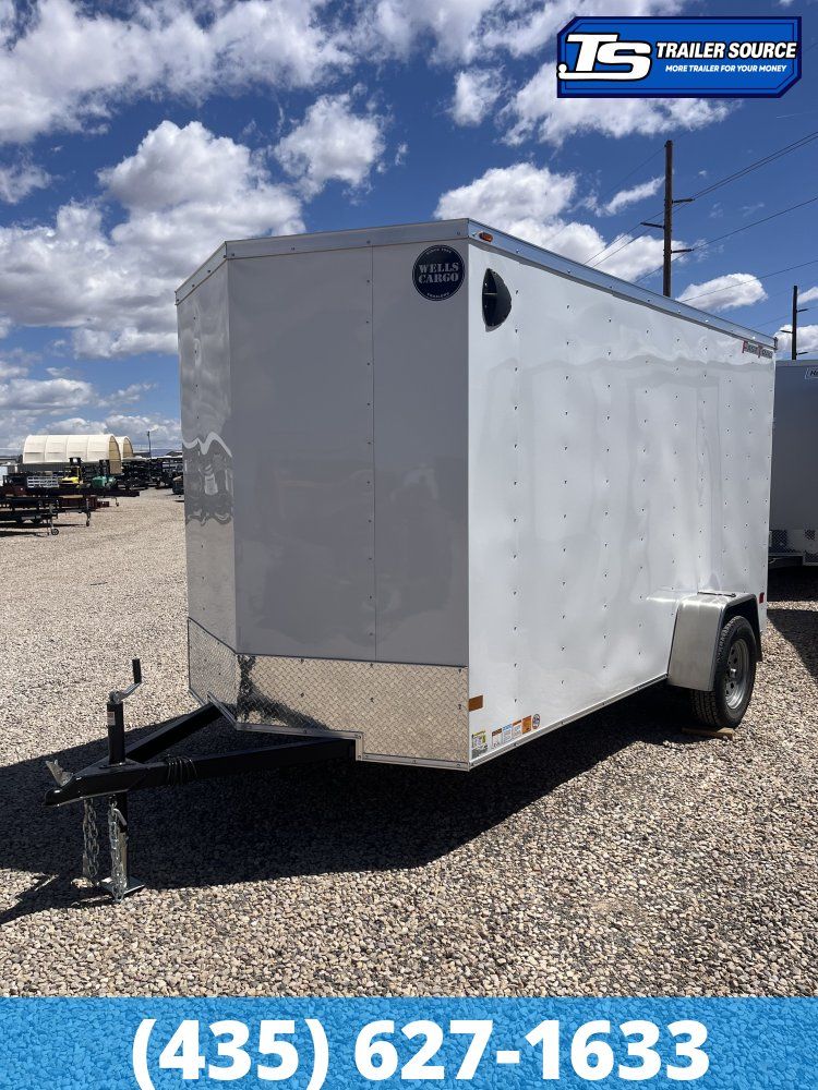 6x12 Wells Cargo FastTrac Enclosed Cargo Trailer - 6'6" Interior - 3.5K GVWR -