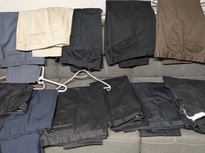 office khakis casual workwear men's 36 x30 10 pair
