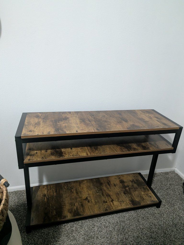 Rustic Brown Entry Way Table or TV Stand