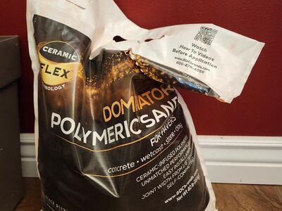 40 lbs Polymeric Sand, red rust color