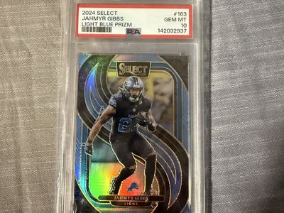 Jahmyr Gibbs Light Blue Prism 7/99 PSA 10