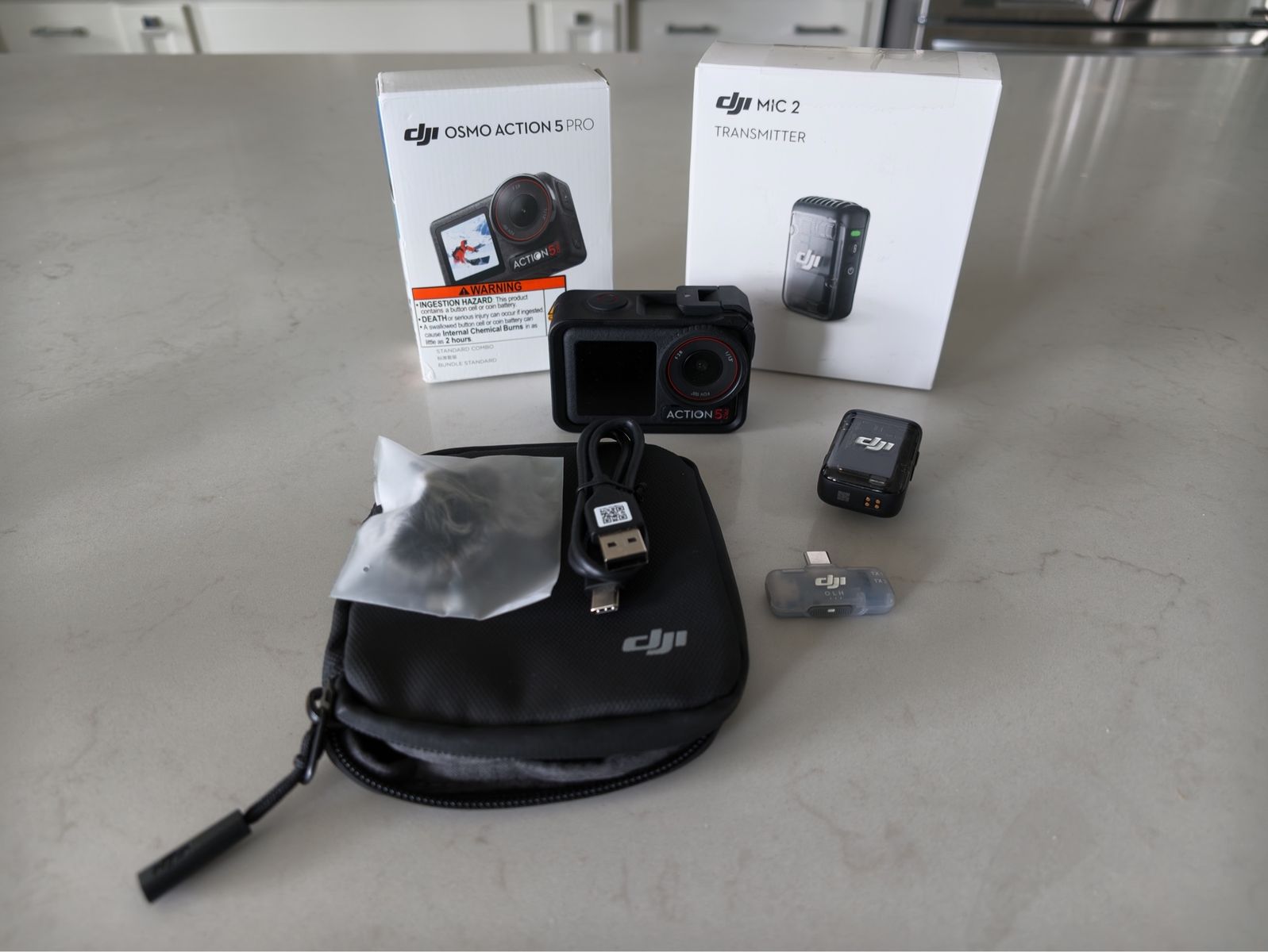 DJI Osmo Action 5 Pro Action Camera & Mic 2 Transmitter Combo - Used