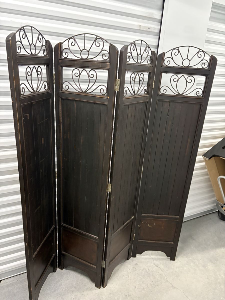 Decorative Folding Room Divider Privacy Screens – Set of 2