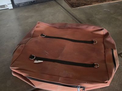 Pack topper and hand made recurve bow.