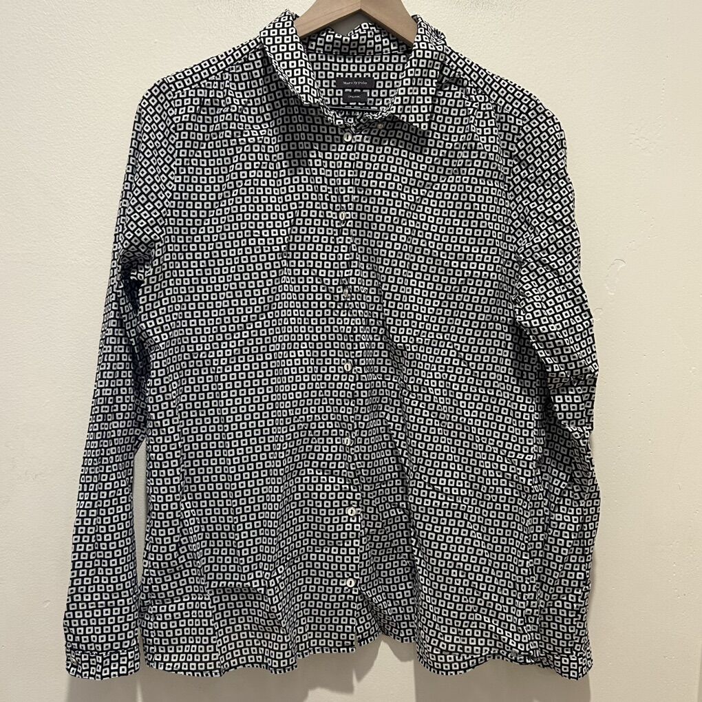 Marc O’Polo Organic Black & White Button Up Blouse