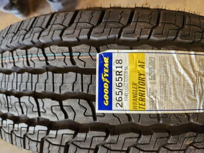 265/65r18 goodyear wrangler territory at