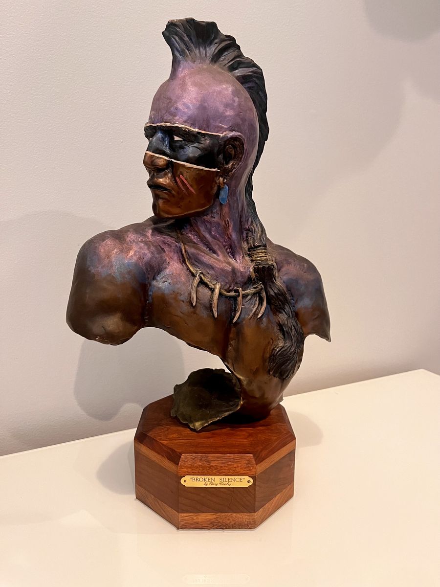 Gary Cooley "Broken Silence" 1995 Bronze Bust - Limited Edition 4/45