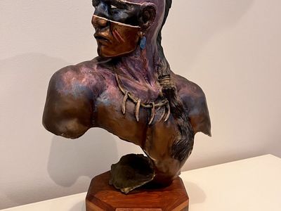 Gary Cooley "Broken Silence" 1995 Bronze Bust - Limited Edition 4/45