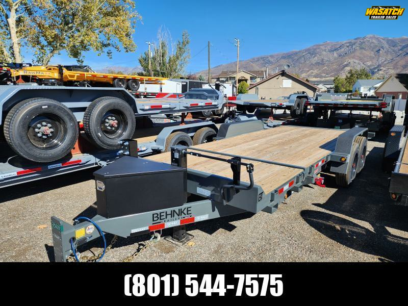 2026 Behnke 20' Tandem Tilt  20K Equipment Flatbed Trailer