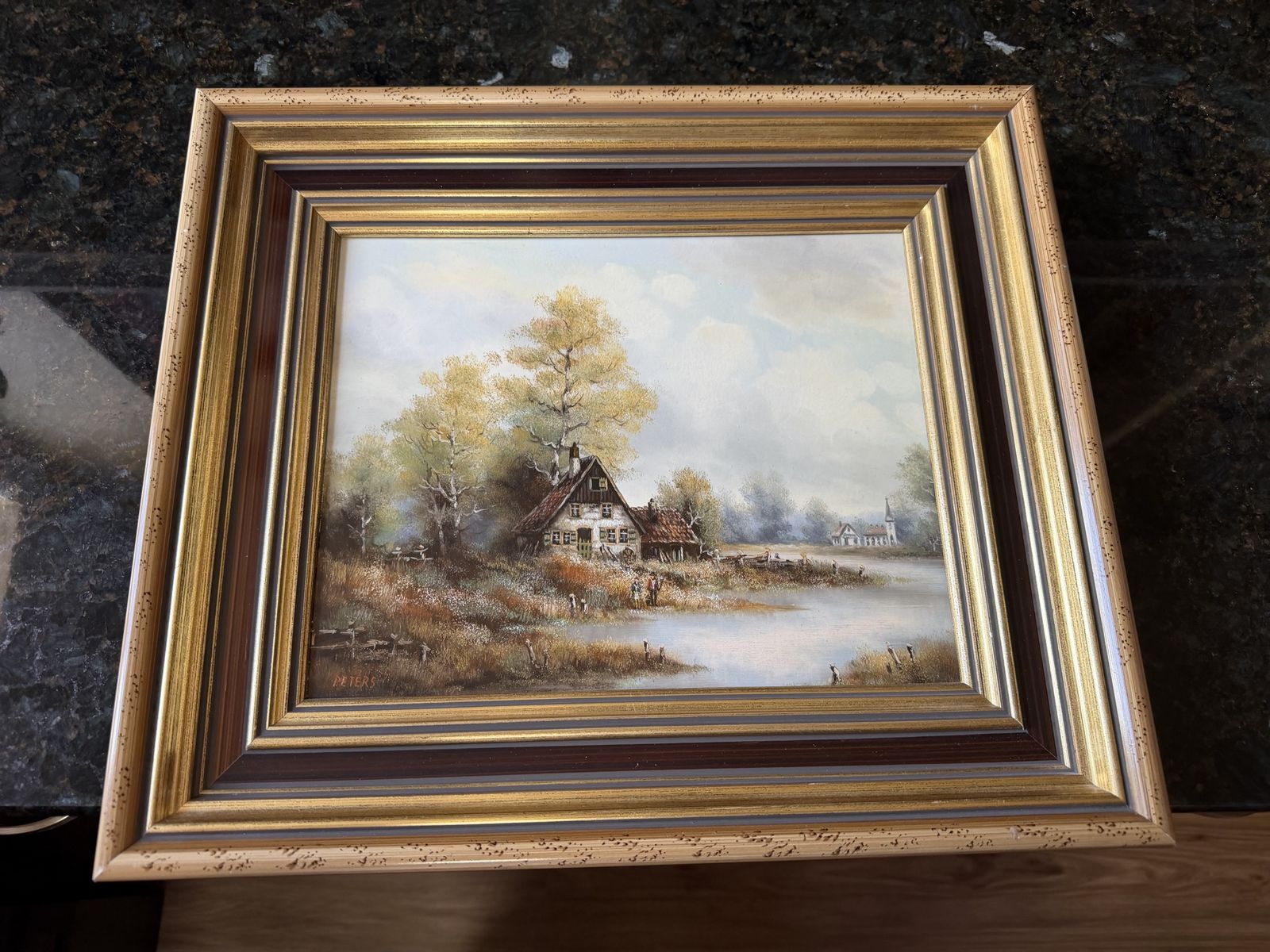 Oil painting on wood