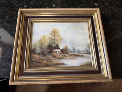 Oil painting on wood