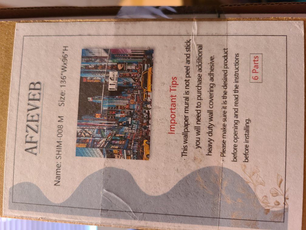 NYC wallpaper murals 136"Wx96"H