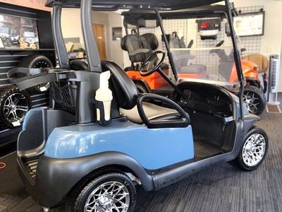 Pearl Mist Grey 2017 Club Car Precedent is freshly refurbished, lithium-powered, and ready to roll