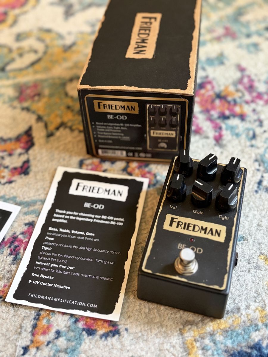 Friedman BE-OD Overdrive guitar pedal
