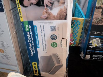 PetSafe ScoopFree Crystal Pro Top-Entry Self-Cleaning Litter Box - No Scooping!