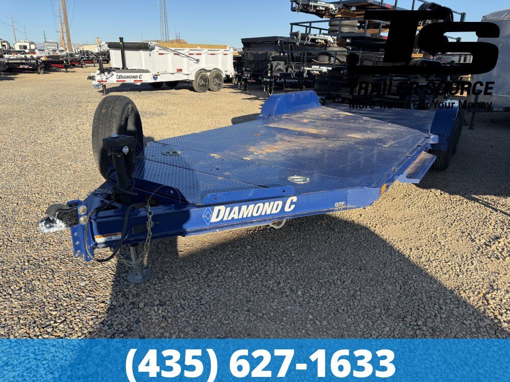 7x18 Diamond C GTF 206 Flatbed Car Hauler Trailer - 10K GVWR