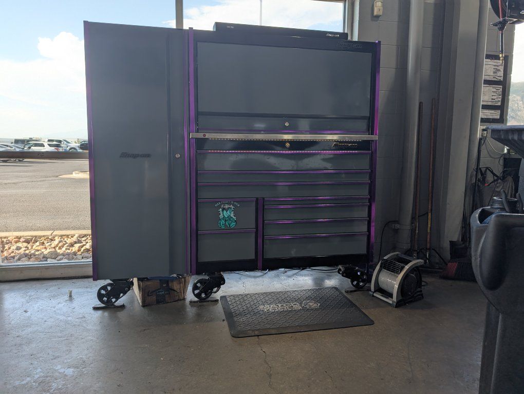 Snap-on KMP1022AZEZ Black and Storm Gray Rolling Tool Box Cabinet System