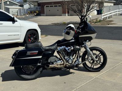 Built Harley-Davidson Road Glide Custom Motorcycle - Black, Excellent Condition.