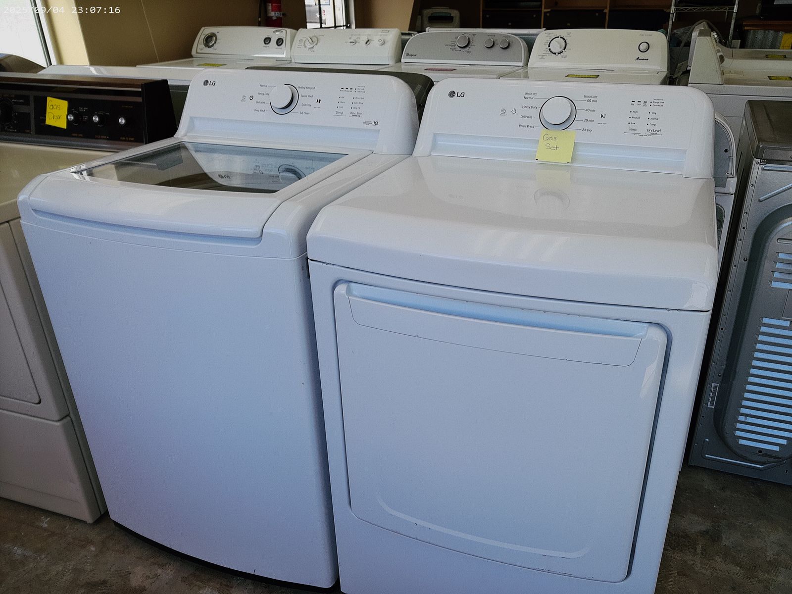 LG Top Load Washer and GAS Dryer~90 Day Guarantee
