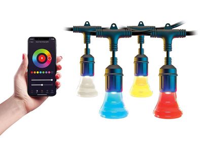 Atomi AT1308 Smart WiFi LED Color 36ft Waterproof String Lights 1390889 #22434