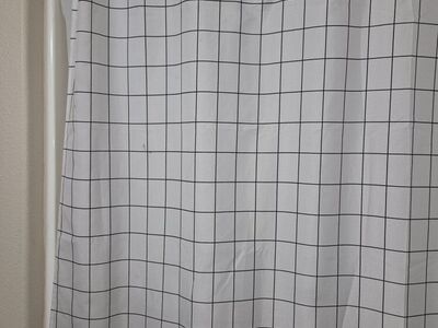 sower curtain and bath mat