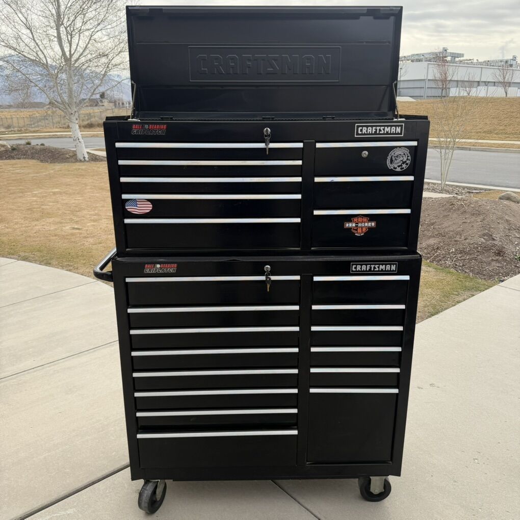 Craftsman Tool box Chest Toolbox Combo Black