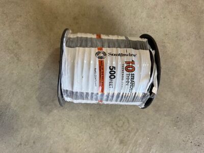 New 10 Strand THHN Black Southwire Wire 500 Foot Roll $150