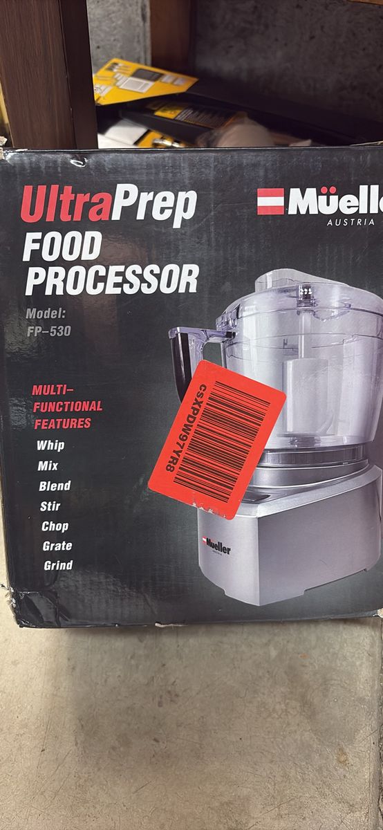 Mueller 4-cup UltraPrep FP-530 Food Processor - Multi-functional Whip, Mix, Blend, Stir, Chop, Grate, Grind