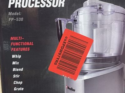 Mueller 4-cup UltraPrep FP-530 Food Processor - Multi-functional Whip, Mix, Blend, Stir, Chop, Grate, Grind