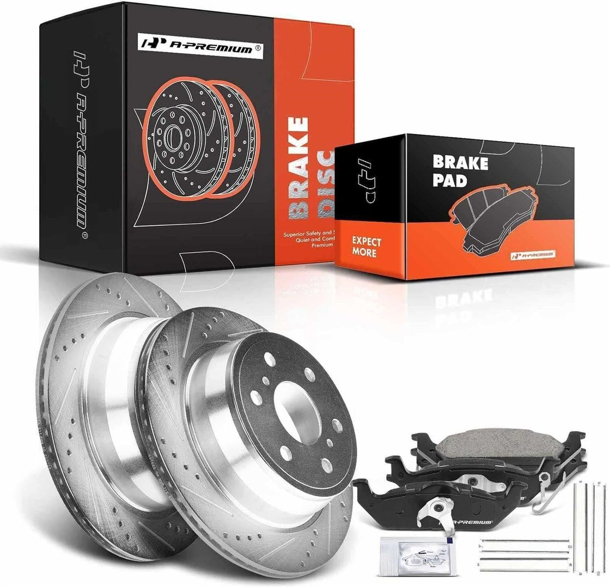 Rear Rotors & Pads 2007-2014 Escalade, Avalanche, Silverado,Tahoe, Suburban, Sierra NEW